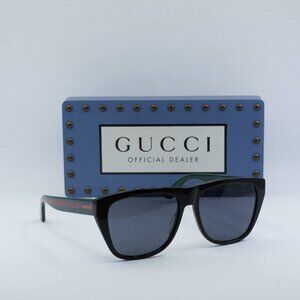 Gucci GG0926S 001 Square Sunglasses - Black\Green